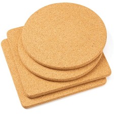 Remaches de corcho para platos calientes, ollas y sartenes, soportes para ollas para cocina, 8 pulgadas...