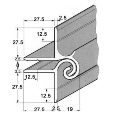 Catering Trailer Hatch Hinge Snail Hinge Van Conversion Van Aluminium Continuous