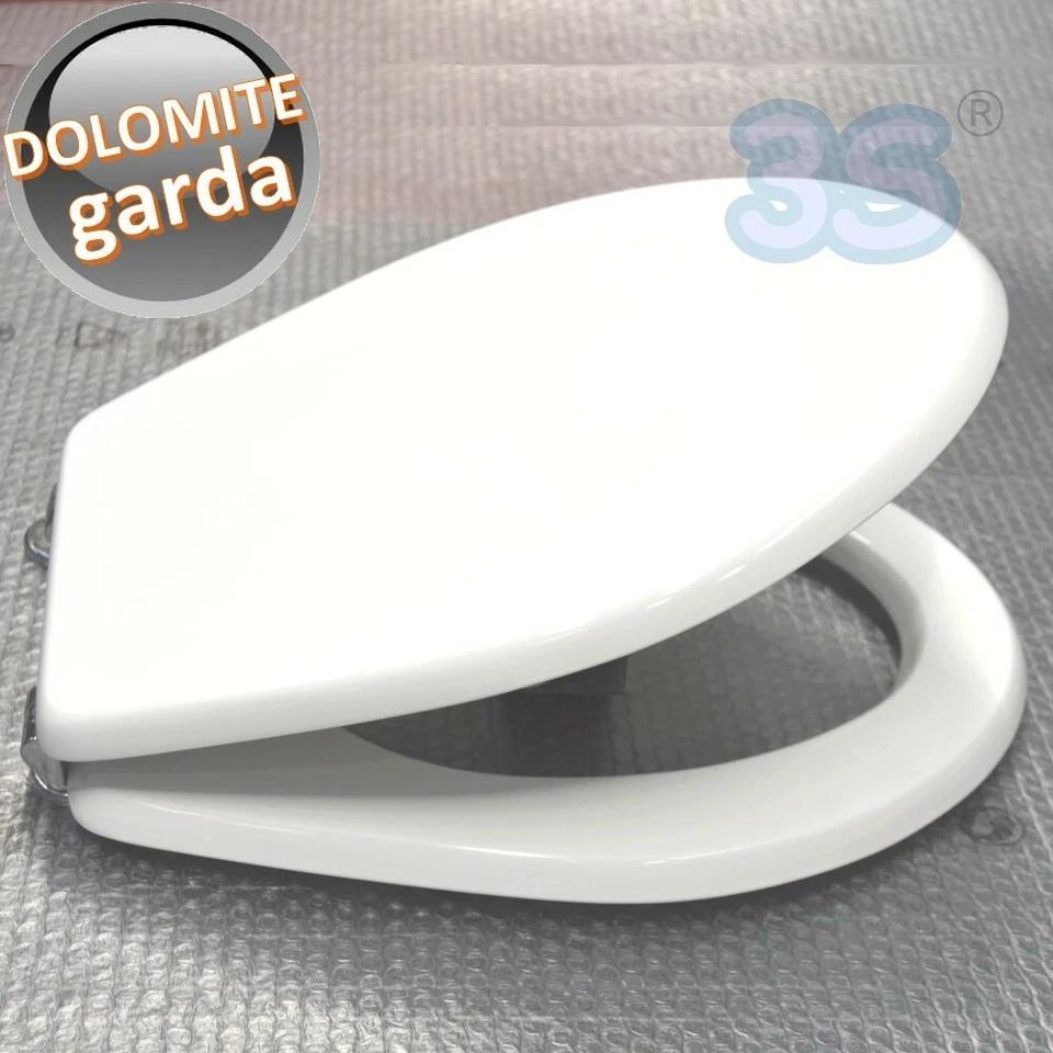 NUOVO SEDILE WC CERAMICA DOLOMITE GARDA ACB ERCOS Linea SMART BAGNO COPERCHIO WC - Immagine 2 di 4