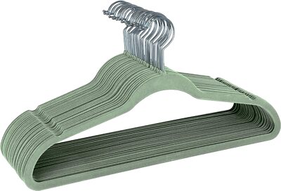 Kids Velvet Hangers - 25 Pack, Non-Slip, Slim Design For Shirts, Dresses & Pants - Saves Closet Space - View #3
