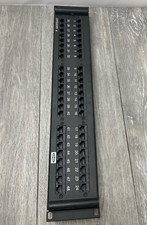 Hubbell HP648U Category 6 Cat6 48-Port Universal Patch Panel, Black