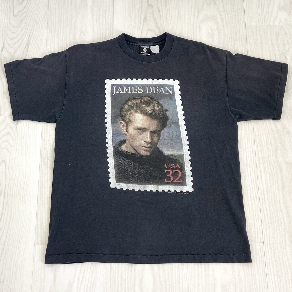 James Dean Vintage 90's Single Stitch T Shirt USA 32 Stamp Graphic
