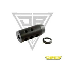 Steel Competition Low Concussion 5/8x24 Thread Muzzle Brake Compensator 9mm