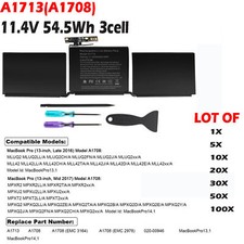 🧡LOT 1-100x A1713 Battery For Apple MacBook Pro 13'' A1708 Late 2016 Mid 2017