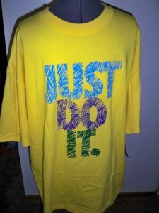 yellow just do it shirt