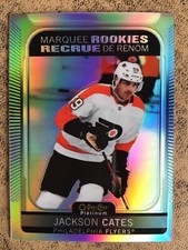 JACKSON CATES RC 2021-22 O-Pee-Chee Platinum Hky RAINBOW RC SP #257 Flyers AHL