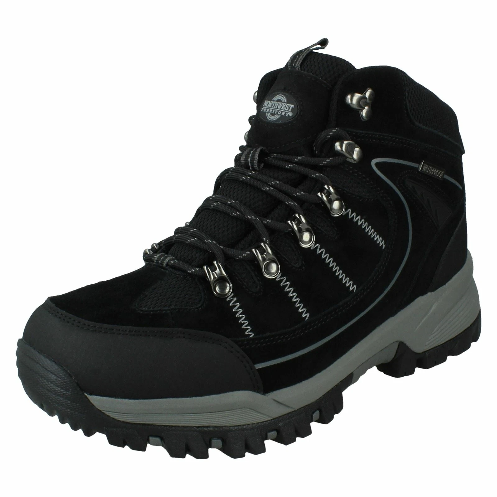 Mens Northwest Territory Waterproof Casual Lace Up Suede Hiking Boots Rae