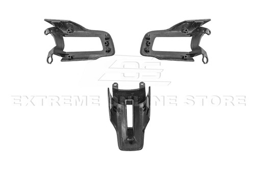 For 15-23 Ford Mustang Replacement Carbon Fiber 3Pc Steering Wheel Button Cover - Picture 10 of 10