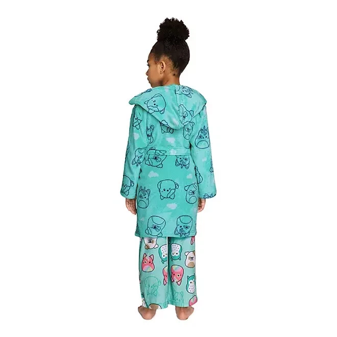 Conjunto de roupão e pijama Squishmallow para meninas 3 peças tamanho 6 - Imagem 3 de 4