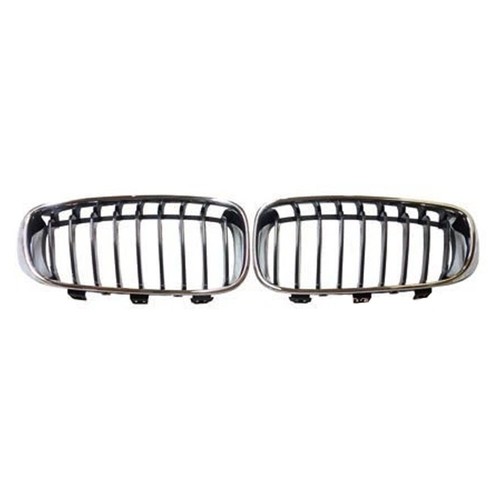 Chrome + Black ABS Front Grille Grill Hood 2014-2016 BMW F34 GT 5DR 335i 328 GT - Picture 4 of 4