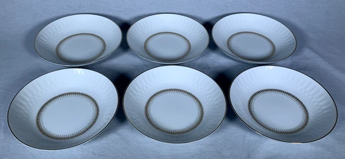 Set of (6) Noritake Irmina #6601 Soup Bowls 7-3/8"
