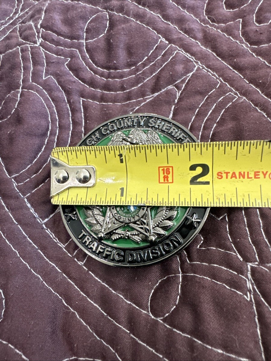 EDDY COUNTY sheriff セカンドパッチ　メーカーホールマーク付 HTF Hamilton County Ohio OH Sheriff D.U.I. TASK FORCE Badge Lapel