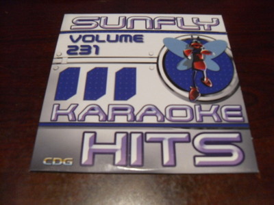 SUNFLY HITS KARAOKE  DISC SF231 VOLUME 231 CD+G SEALED 15 TRACKS