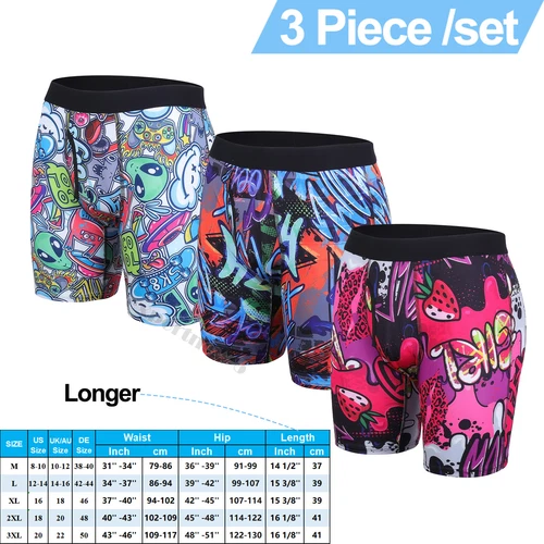 Men's Underwear Boxer Briefs Bamboo Viscose Trunks Soft Comfortable Multipack US - Picture 18 of 28