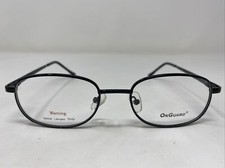 OnGuard OG-086 BLACK CHROME 53-19-140 Metal Full Rim Eyeglasses Frame BY51