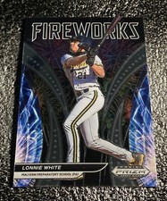2021 Prizm Draft Picks Lonnie White Fireworks #F-LW Pittsburgh Pirates