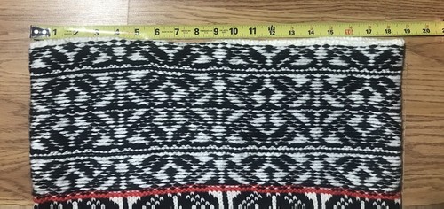 GAP RETRO 2013 BLACK & WHITE FAIR ISLE WINTER SWEATER / INFINITY TUBE KNIT SCARF - Picture 5 of 9