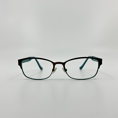 Karen Kane Fairy Moss Brown Teal Eyeglasses Frames Womens 52-17-135  1461