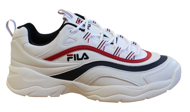 fila ray trainers white