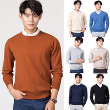 Men's New Cashmere Sweater Warm Tops Winter Outwear Casual Comfort Loose Fashion