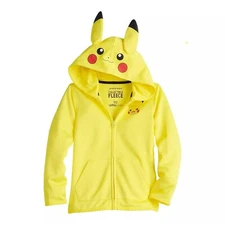 Jumping Beans Boys Pokemon Pikachu Zip Hoodie Jacket SZ 4 NWT