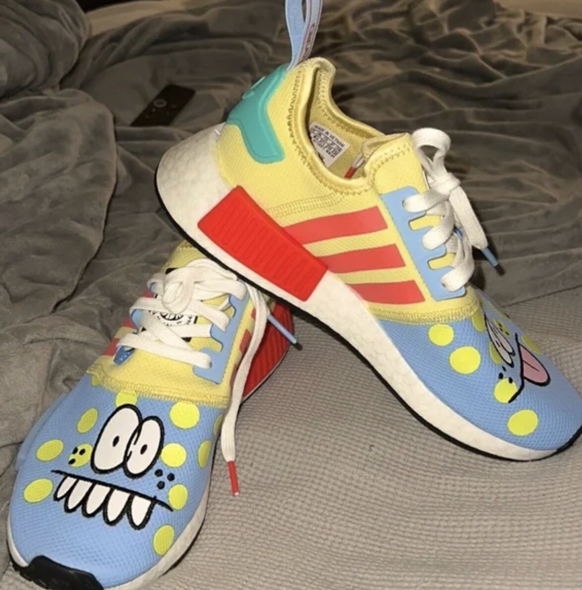 Adidas NMD R1 Kevin Lyons Shoes MultiColored Yellow Bright Coral Men Size 5 W6.5 Adidas NMD R1 Kevin Lyons Shoes MultiColored Yellow Bright  main image 2