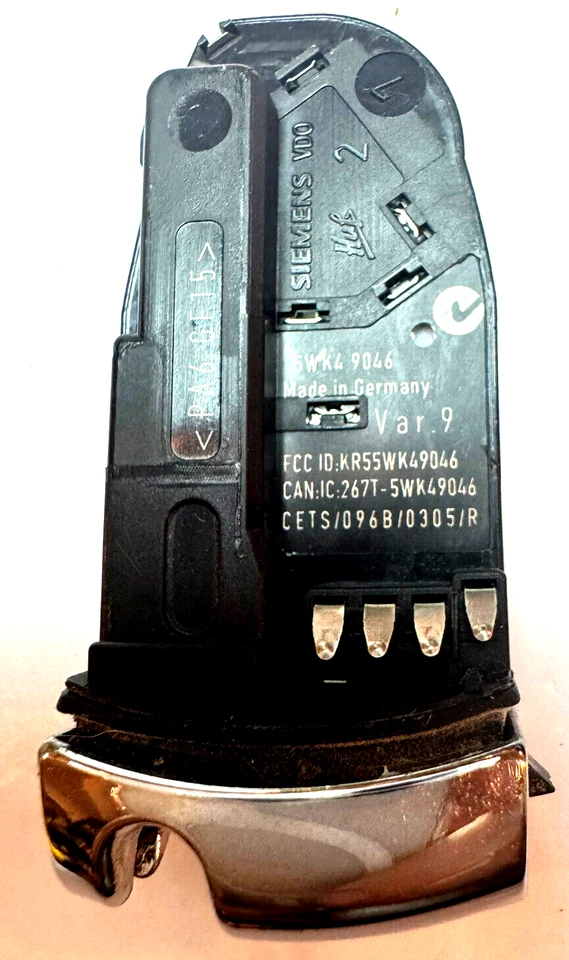 2009 Mercedes Benz S550 cromado infravermelho preto chaveiro sem chave fabricante de equipamento original KR55WK49046 - Imagem 4 de 4