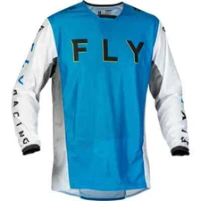 FLY RACING - 23.5 KINETIC MESH KORE JERSEY BLUE/WHITE/HI-VIS SIZE XL