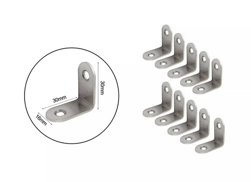 10 pcs Heavy-duty stainless-steel Angle L Shape Bracket (Multiple Sizes) UK - Picture 6 of 22