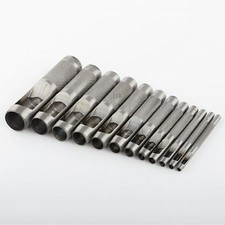 12pc Hollow Punch Hole 1/8" - 3/4" Leather Plastic Cutter Washer Gasket Maker