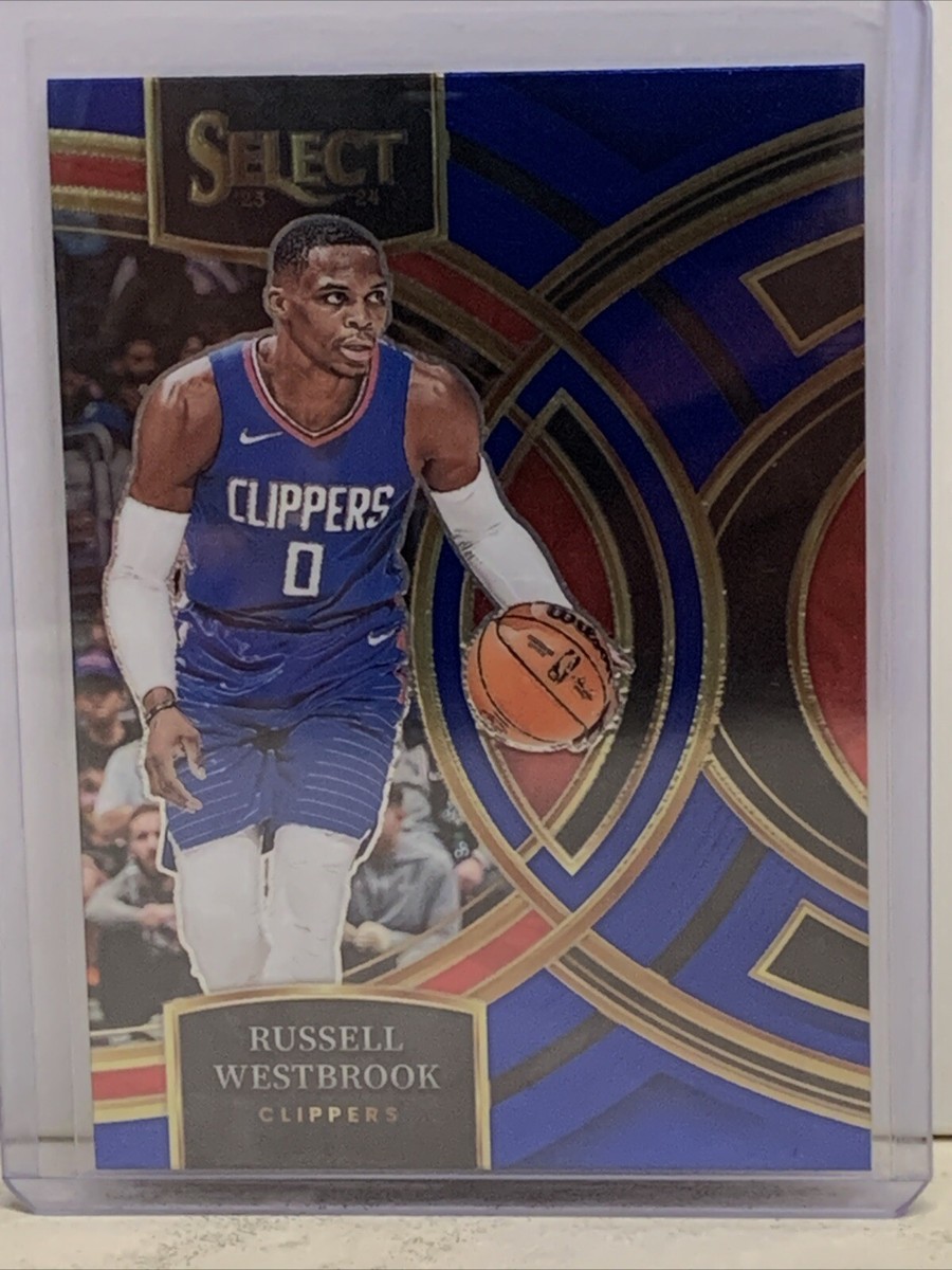 2023-24 Select NBA Russell Westbrook Premier Level Blue Prizm LA