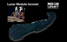 Apollo Lunar Module Inconel #600 Pyromark Black NASA LM Hardware