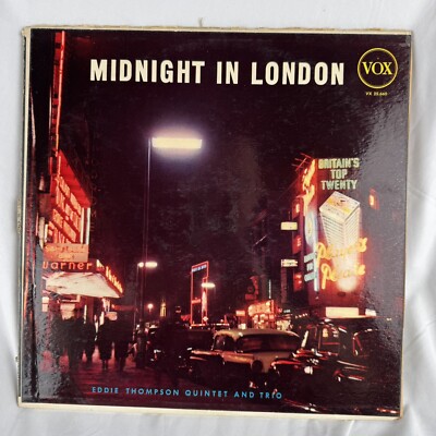 Eddie Thompson Midnight In London NM Vinyl Lp Vox VX25.660 1958 Jazz Post Bop