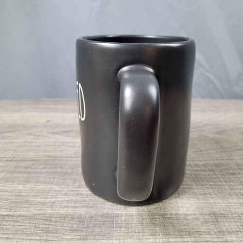 Rae Dunn Artisan Collection Black Ceramic Farmhouse Haunted Halloween Mug - Picture 4 of 6