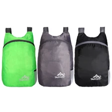 20L Ultralight Men and Womens Sports Travel Backpack Waterproof and Foldable