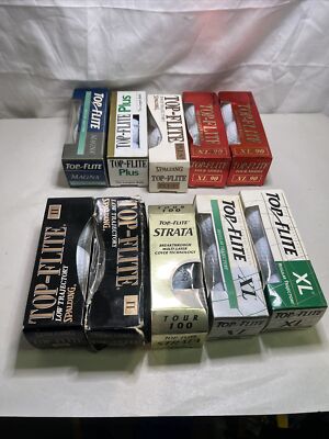 Top Flight Golf Balls. Mixed Lot, Strata, XL, XL 90,Plus, Magna. X4-6