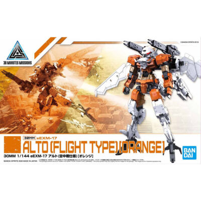 BANDAI 30MS 1/144 eEXM-17 ALTO Flight Type Orange Plastic Model