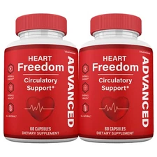 Heart Freedom Capsules, Heart Freedom Pills Circulation & Blood Support (2 pack)
