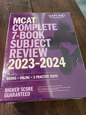 Kaplan MCAT Complete 7 Book Subject Home Study Review Kit 9th Edition 2023-2024