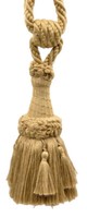 DÉCopro Raffhalter Quasten, Style# TBEMP6, Golden Beige [Set Of 4]