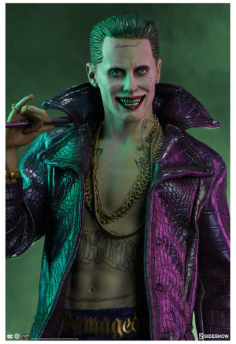 DC COMICS - Suicide Squad - The Joker Premium Format Figure 1/4 Statue Sideshow - Foto 3 di 12