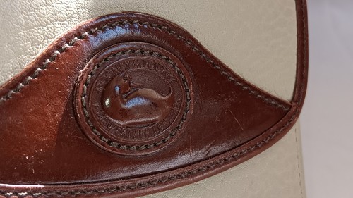 Dooney & Bourke Vintage Biege Brown AWL Leather Duck Kisslock Wallet - Picture 10 of 15