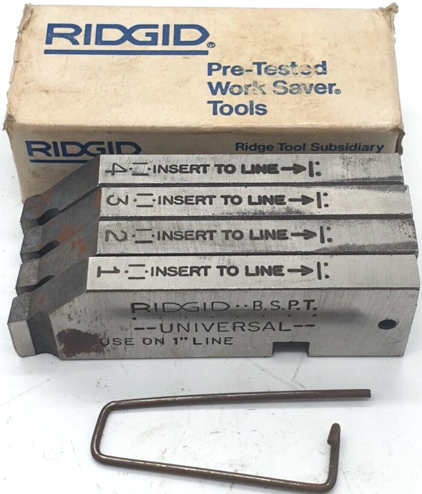 Ridgid 切割颚 1/8 英寸管模原装盒 — 第 2/3 张图片