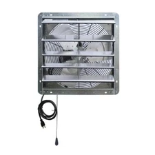 1736 CFM Silver Electric Powered Gable Mount Shutter Fan/Vent