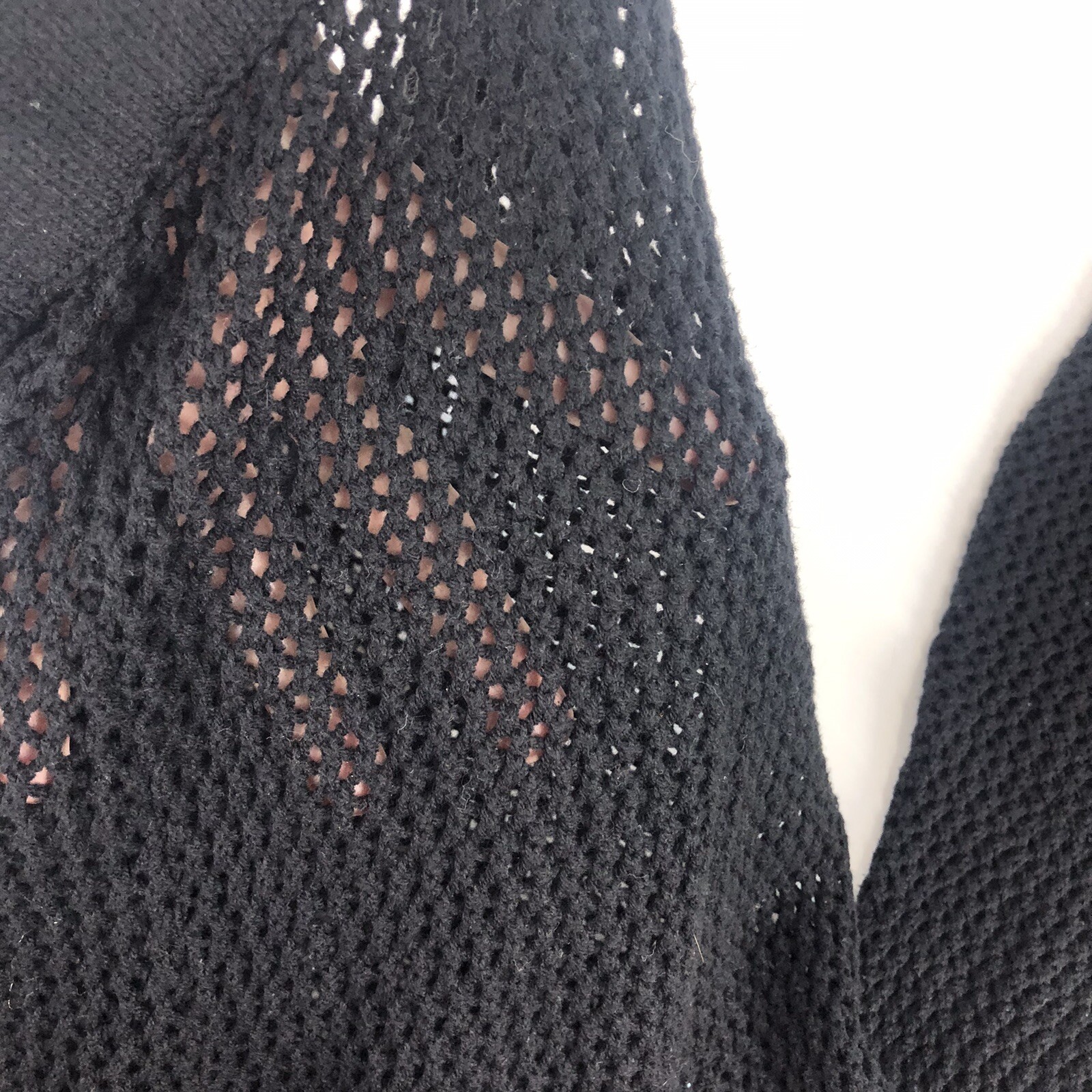 ANWND Basic Black Fishnet Legging Mesh Pants Cott… - image 3