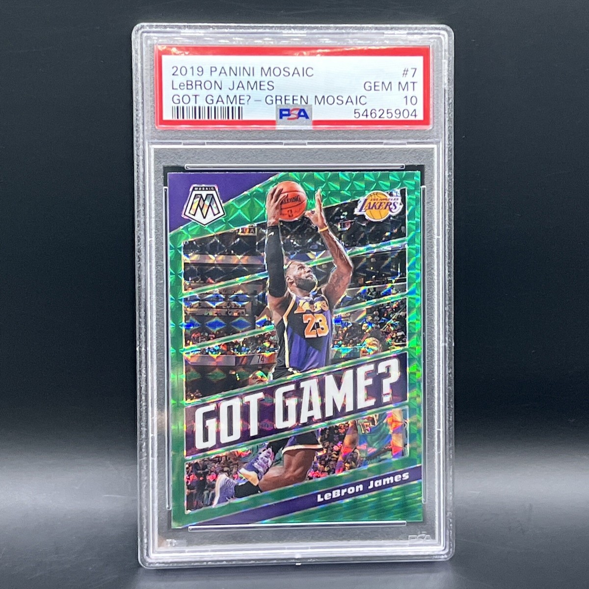 シングルカード NIKE - 2019 PANINI MOSAIC LeBRON JAMES PSA10 Lebron JAMES 2019 Panini Mosaic PSA 10 Will to Win Lakers - Etsy