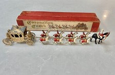 Coronation coach. Early Lesley Large Gold Queen Coronation Coach And Horses.