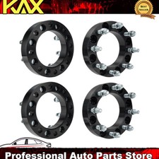 4pcs 1.5 8x170 To 8x6.5 Black Wheel Adapters Spacers 14x1.5 Fits Ford 8 Lug