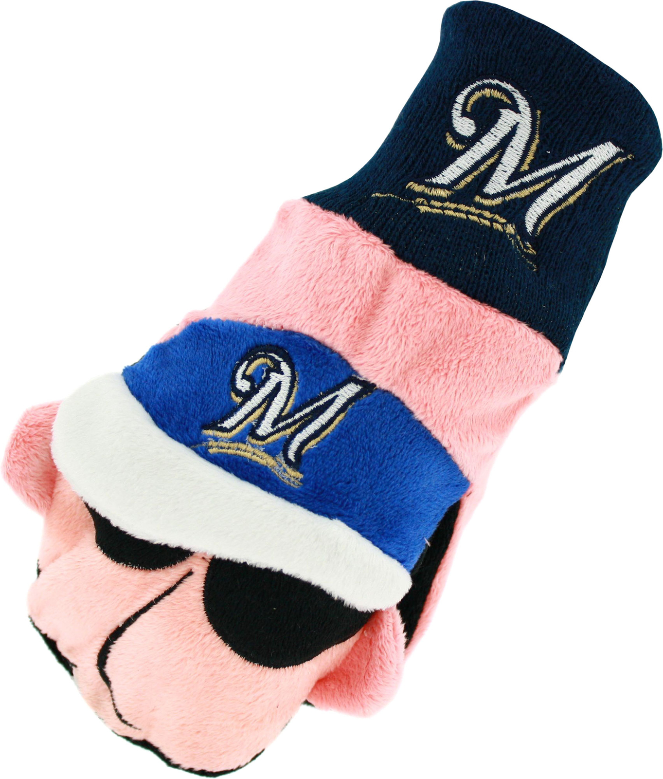 Варежки-талисманы Milwaukee Brewers #2 с польской колбасой, большие /X-Large (для взрослых)