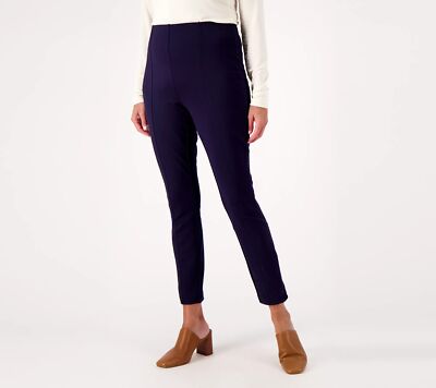 Day2Day by Duette NYC Tall Ponte Knit Skinny Pants Deep Saphire XS New